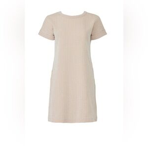 Club Monaco Cream Striped Mini Dress